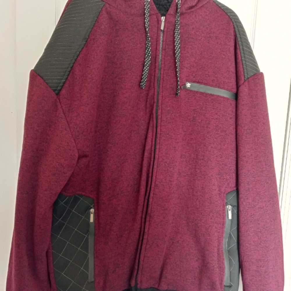 Blue Gear 4xl men's hoodie faux fur lined